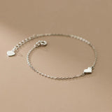 925 Silver Love Heart Charm Bracelet for Women Party Gift