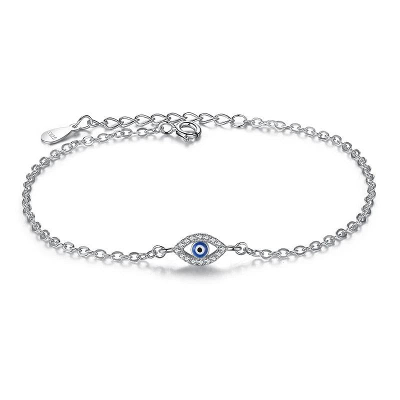 925 Silver CZ Zircon Long Bar Bracelet for Women