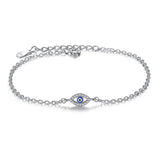 925 Silver CZ Zircon Long Bar Bracelet for Women