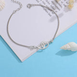 TrustDavis 925 Sterling Silver Heart Love Bracelet For Women Wedding Party