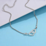 TrustDavis 925 Sterling Silver Heart Love Bracelet For Women Wedding Party
