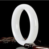Hand-Carved Natural Jade Bangle Bracelet Charm