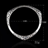 Arrival Sterling Tibetan Silver Bracelets Women Cuff Bangle S925 Stamp Jewelry