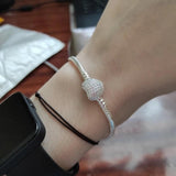 925 Sterling Silver Snake Chain Bracelet Charm Pandora for Women