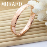 925 Sterling Silver Smooth Solid Bracelet Bangles For Women Lady Charm