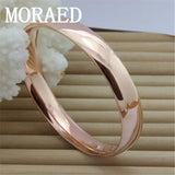 925 Sterling Silver Smooth Solid Bracelet Bangles For Women Lady Charm