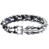 S925 Dragon Head Dragon Scale Men's Charm Bracelet