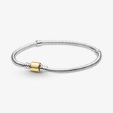 925 Silver Bracelet with Rose Charms for Women