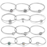 925 Silver Heart Love Bracelet Infinite Knot Butterfly for Women