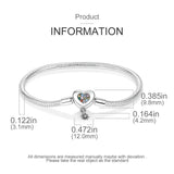 925 Silver Heart Love Bracelet Infinite Knot Butterfly for Women