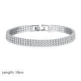 AAA Zircon Bracelet Wedding Bangle for Women Men