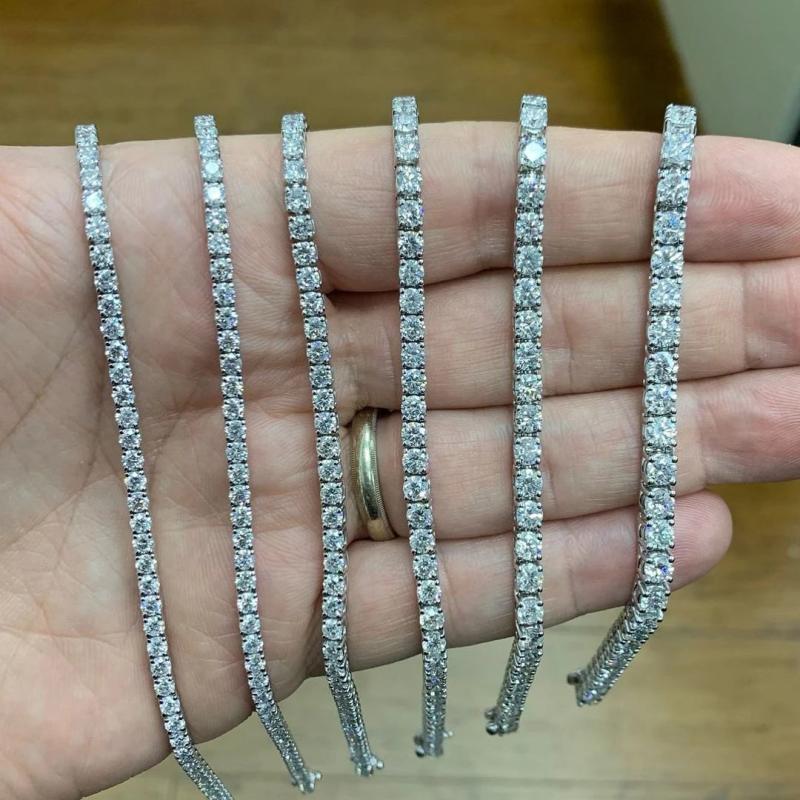 Lab Diamond Bracelet for Women Men Wedding Fine Jewelry