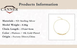 925 Sterling Silver 6 Discs Short Wild Bracelet For Women