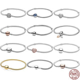 925 Silver Bucket Buckle Bracelet for DIY Jewelry