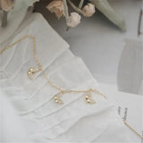 925 Silver Three Butterflies Zircon Bracelet Plated 14k