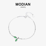 925 Sterling Silver Peridot Bracelet Women Link Charm Bracelet