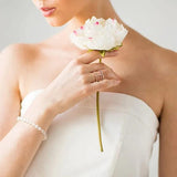 5-6mm Baroque Pearl Bracelet, 925 Silver, Gift for Women