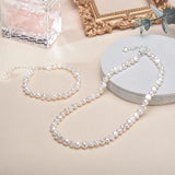 5-6mm Baroque Pearl Bracelet, 925 Silver, Gift for Women