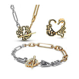 Sterling Silver Love Heart Bracelet for European Charms