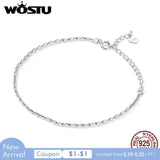 925 Silver Rice Grains Chain Bracelet Double Link Glossy Wrist