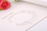 925 Sterling Silver Plum Flower Bracelet for Women