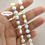 Freshwater Pearl Bracelet for Girl Boho Charm Elastic Bracelet