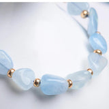Aquamarine Bracelet for Women Adjustable Fine Jewelry
