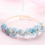 Natural Aquamarine Beads Bracelet Irregular Stone Lucky Bracelet