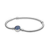 925 Silver Bucket Buckle Bracelet for Charm Beads DIY Gift