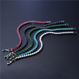 Green Red Tennis Bracelet Bangle Wedding Jewelry