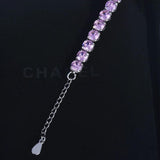 Pink AAAAA Zircon Bracelet Wedding Jewelry