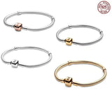 S925 Sterling Silver DIY Letter Square Snake Bone Bracelet