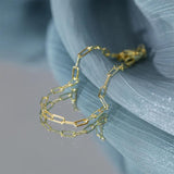 925 Silver 18k Plated Bracelet for Women Jewelry