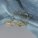925 Silver 18k Plated Bracelet for Women Jewelry