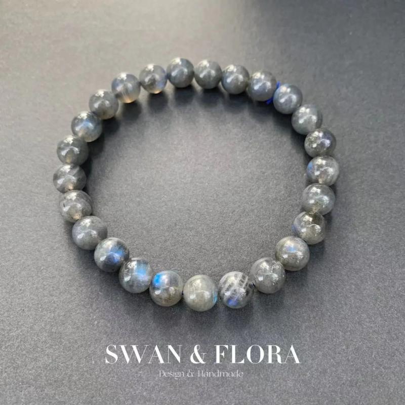 6-7MM Labradorite Round Beads Bracelet Moonstone Jewelry