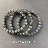 6-7MM Labradorite Round Beads Bracelet Moonstone Jewelry