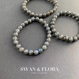 6-7MM Labradorite Round Beads Bracelet Moonstone Jewelry