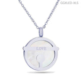 Round Silver Letter O Bangle Bracelet Women Jewelry