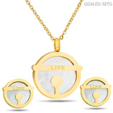 Round Silver Letter O Bangle Bracelet Women Jewelry