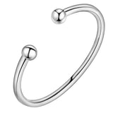 925 Sterling Silver Hot Women's Bangle Cuff Bracelet Jewelry