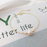 Freshwater Pearl Bracelet 14k Filled Women Gift