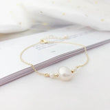 Freshwater Pearl Bracelet 14k Filled Women Gift