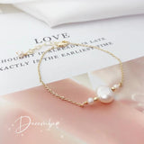 Freshwater Pearl Bracelet 14k Filled Women Gift