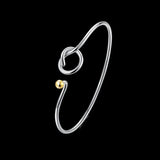 925 Silver Round Bracelet Bangles for Women Wedding