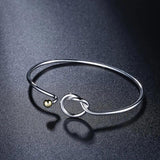 925 Silver Round Bracelet Bangles for Women Wedding