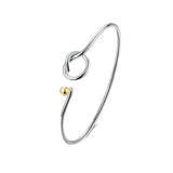 925 Silver Round Bracelet Bangles for Women Wedding