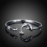 925 Silver Dolphin Bracelet for Women Wedding Jewelry