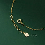 925 Silver Heart Zircon Charm Bracelet, Party Jewelry Gift
