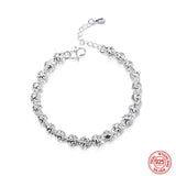 925 Silver Ball Bracelet Chain Wedding Jewelry