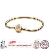 925 Silver Crown Letter O Women's Bracelet Charm Jewelry